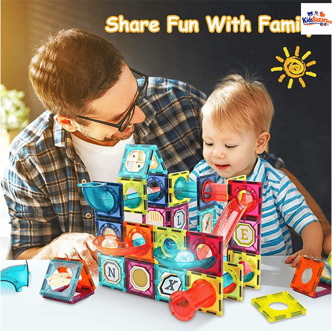 Magnetic Building Tiles Set (73 Pcs) | STEM Educational