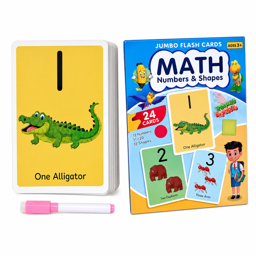 Math Jumbo Flash Cards – Fun Learning for Kids