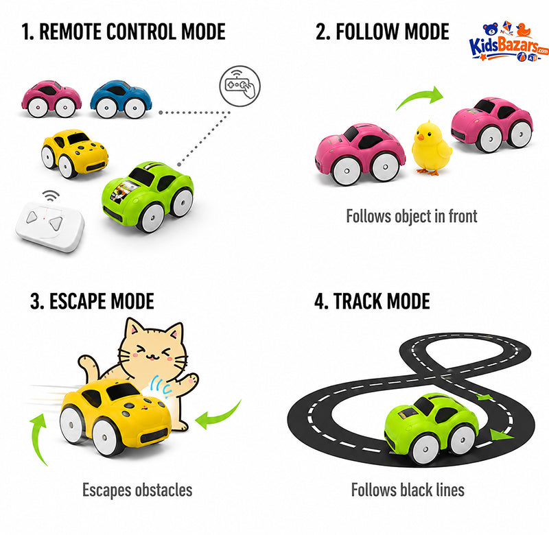 Mini Remote & Induction Car – Smart RC Racing Toy for Kids