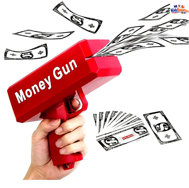 Money Gun Toy for Kids – Fun Cash Shooter Toy with Fake Notes