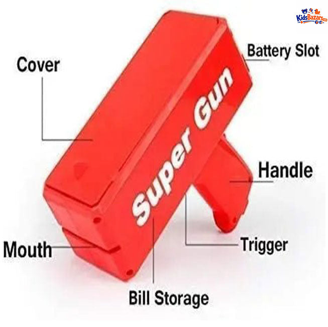 Money Gun Toy for Kids – Fun Cash Shooter Toy with Fake Notes
