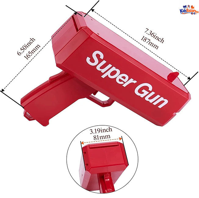 Money Gun Toy for Kids – Fun Cash Shooter Toy with Fake Notes