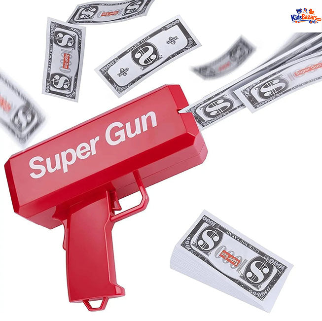 Money Gun Toy for Kids – Fun Cash Shooter Toy with Fake Notes