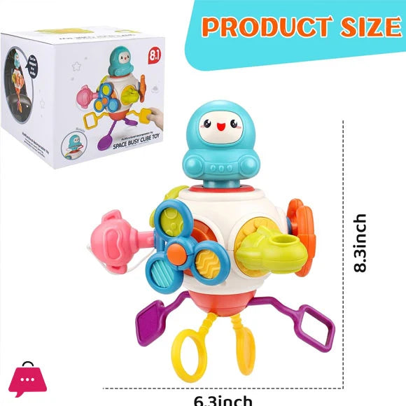 Montessori 8-in-1 Activity Busy Cube – Educational Toy for Toddlers