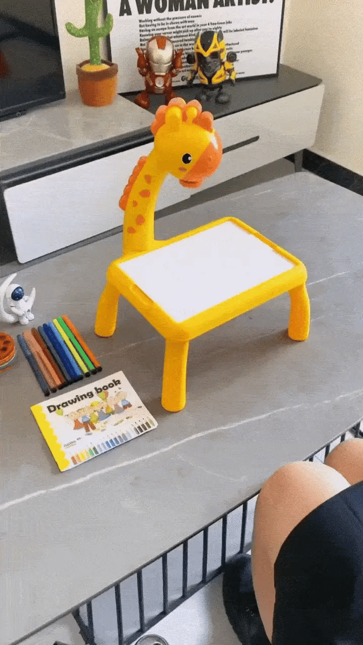 kidsbazars.com 3 In 1 Kids Drawing Projector Table (Random Color)