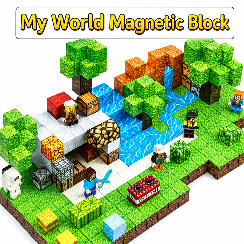 Planet T: super world magnetic cube building set (XC-B46) 128 pc