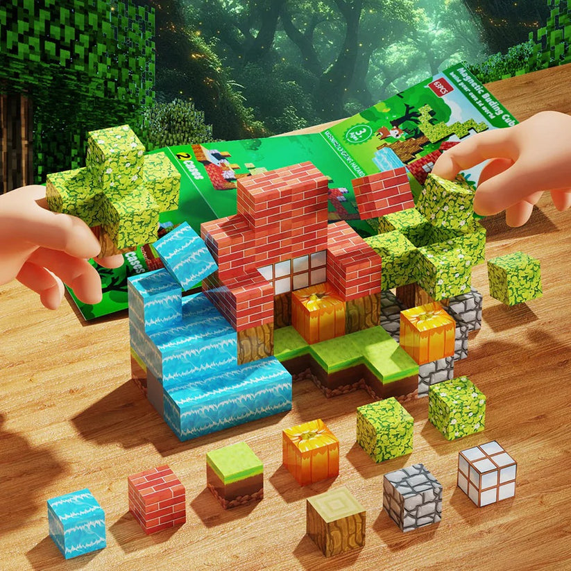 Planet T: super world magnetic cube building set (XC-B46) 128 pc