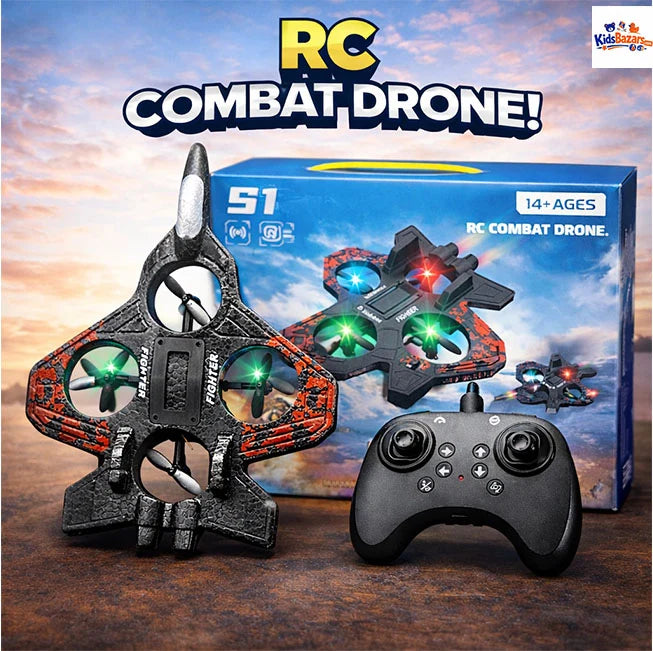 RC Combat Aircraft Drone – Remote Control Flying Jet Toy for Kids (S1)