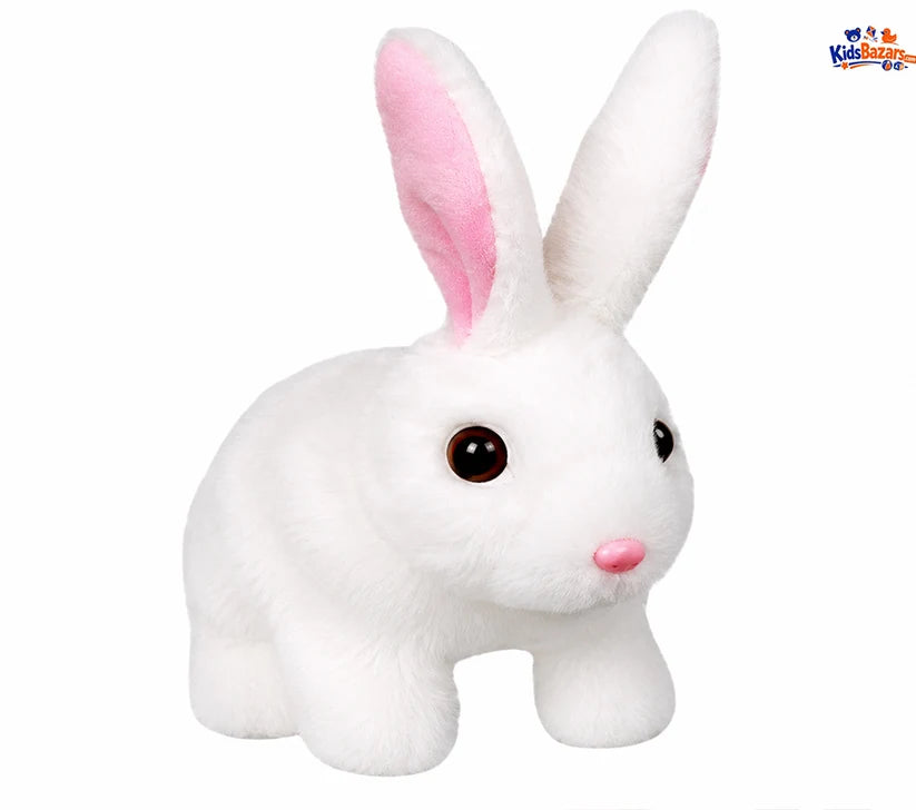 Battery Operated Walking Rabbit Toy – Cute Moving Bunny with Sound for Kids