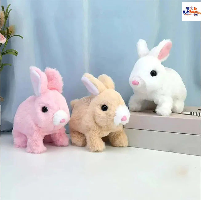 Battery Operated Walking Rabbit Toy – Cute Moving Bunny with Sound for Kids