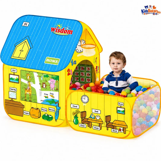 School Bus Pop Up Play Tent for Kids – Foldable Indoor Outdoor Playhouse, Easy Setup Kids Tent, Portable Toy Tent for Boys Girls, Fun Pretend Play Tent House, Lightweight Children Play Tent, Birthday Gift for Kids