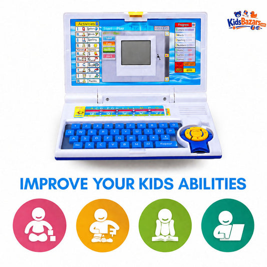 Smart Educational Laptop for Kids | 20+ Activities | Battery Operated Toy for Learning & Fun