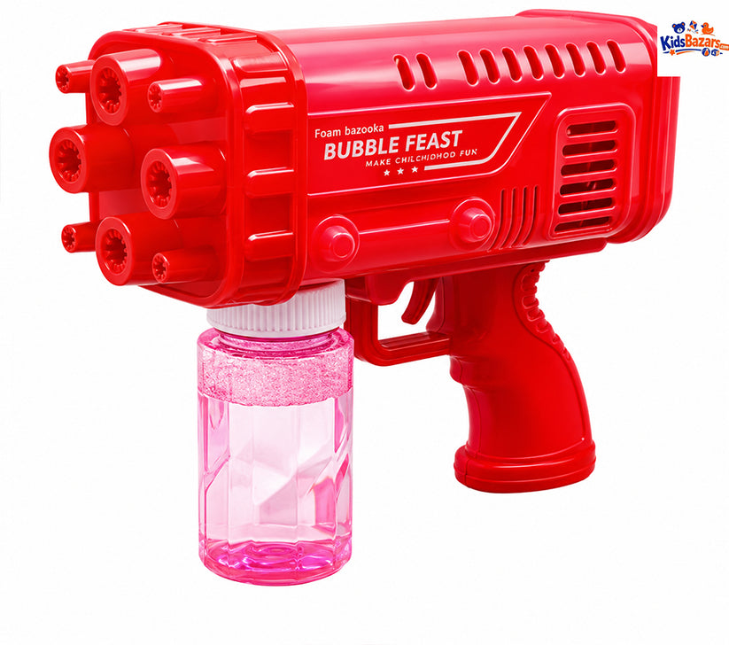 Space Rocket Bazooka Bubble Gun – Automatic Bubble Maker Toy for Kids