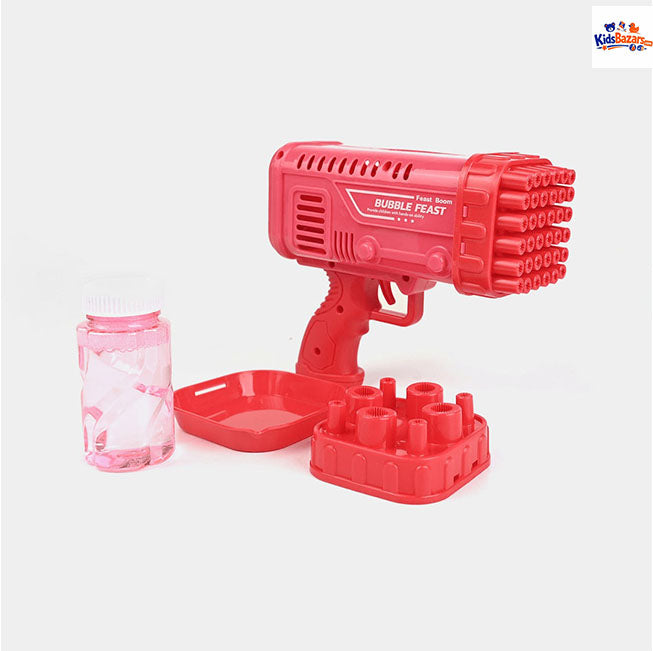 Space Rocket Bazooka Bubble Gun – Automatic Bubble Maker Toy for Kids