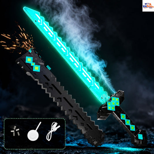 Kids Minecraft Design Spark Laser Sword With Smoke