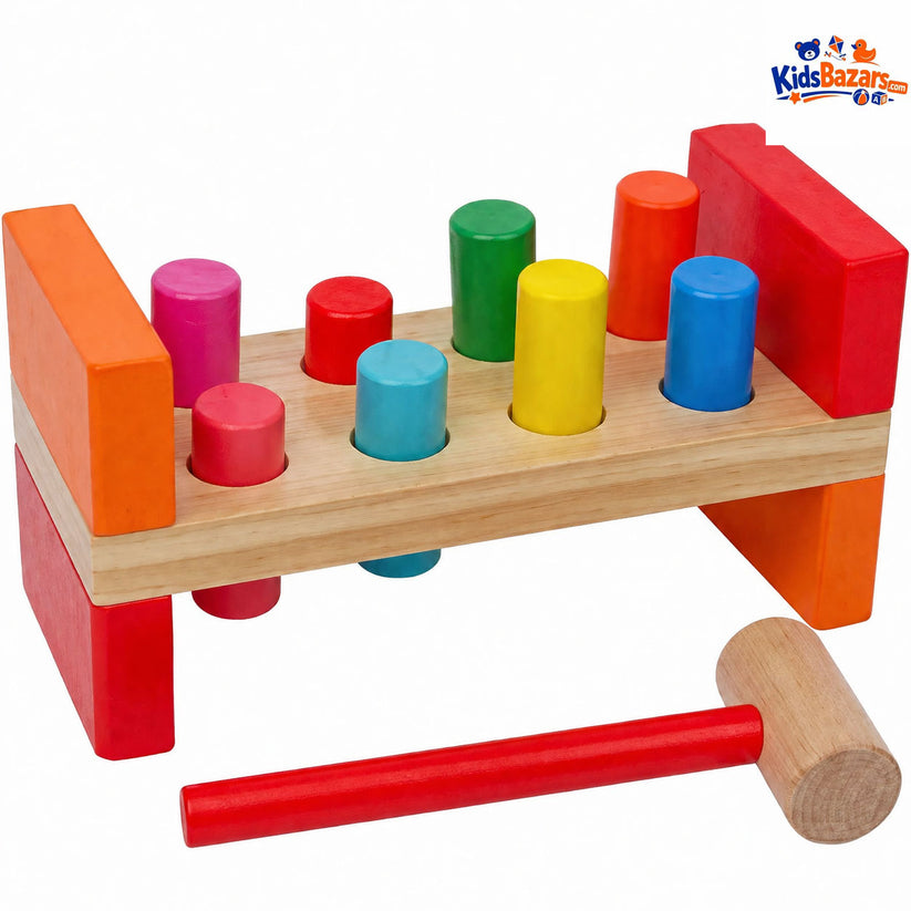Strike the Wooden Hammer | Premium Educational Wooden Toys for Kids
