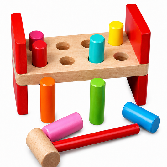 Strike the Wooden Hammer | Premium Educational Wooden Toys for Kids