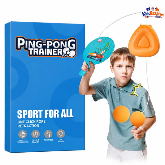 Table Tennis Ping Pong Trainer Toy for Kids – Fun Indoor Sports Practice Set