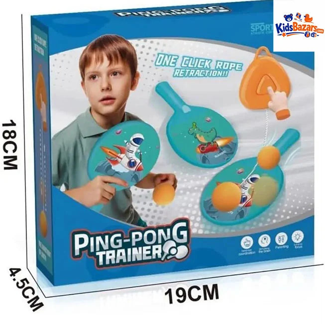 Table Tennis Ping Pong Trainer Toy for Kids – Fun Indoor Sports Practice Set