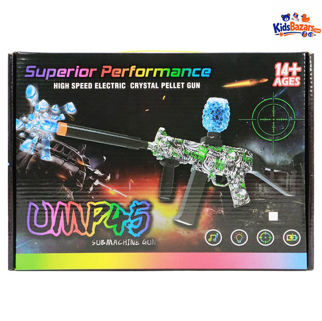 UMP45 Electric Gel Blaster Gun – Crystal Pellet Shooting Toy for Kids