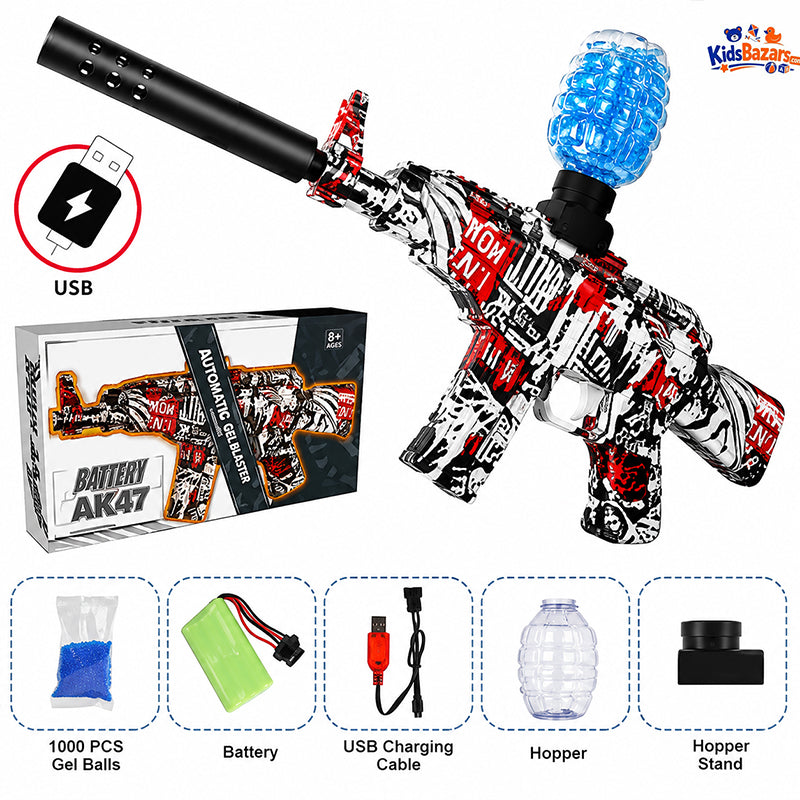 UMP45 Electric Gel Blaster Gun – Crystal Pellet Shooting Toy for Kids