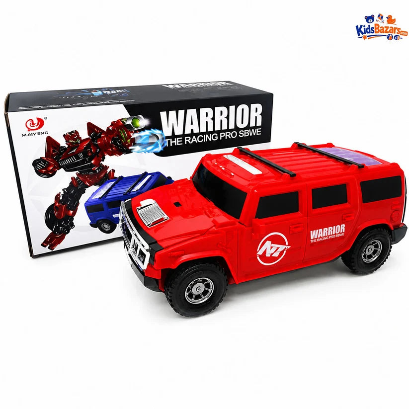 Warrior The Racing Pro SBWE toy by Aojia Toys transforms automatically between a SUV and a robot