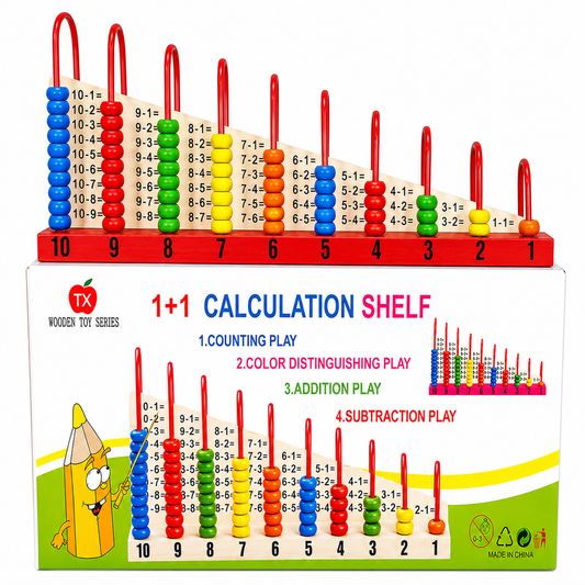 Wooden Calculation Shelf for Kids | Educational Math Toy | KidsBazars.com