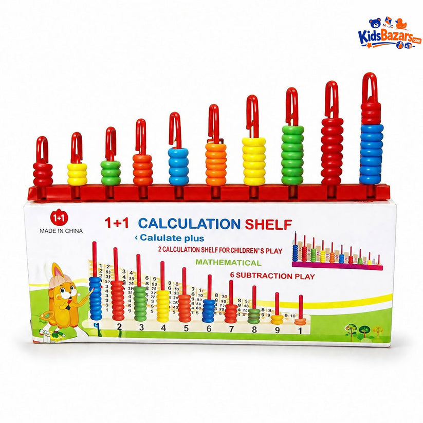 Wooden Calculation Shelf for Kids | Educational Math Toy | KidsBazars.com