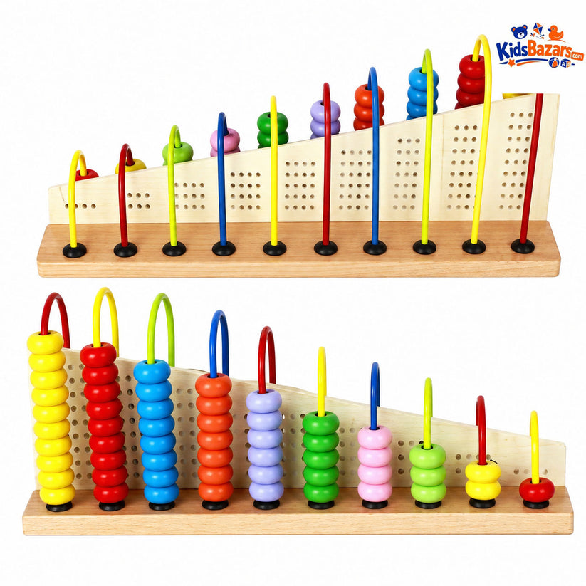 Wooden Calculation Shelf for Kids | Educational Math Toy | KidsBazars.com