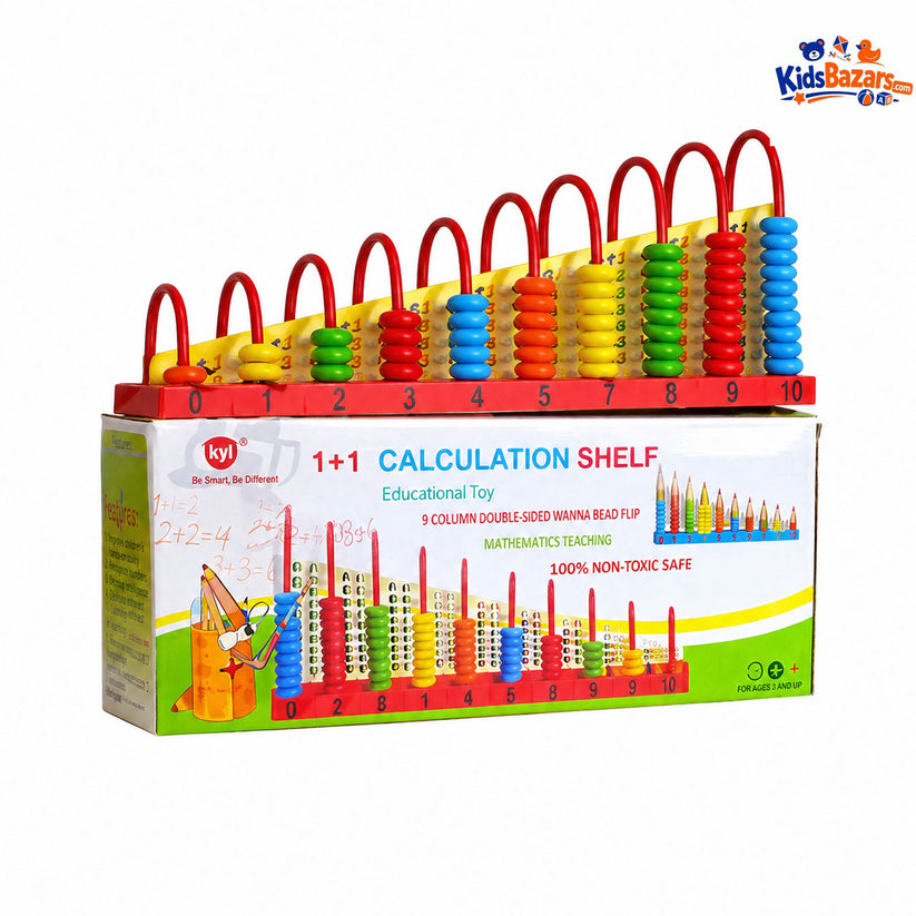 Wooden Calculation Shelf for Kids | Educational Math Toy | KidsBazars.com