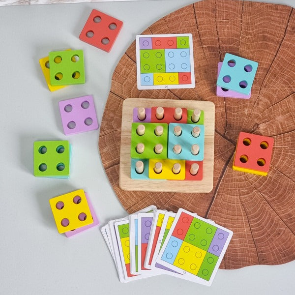 Wooden Logic Square Montessori