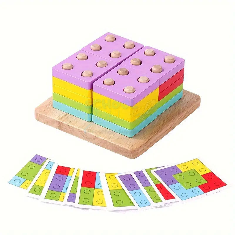Wooden Logic Square Montessori