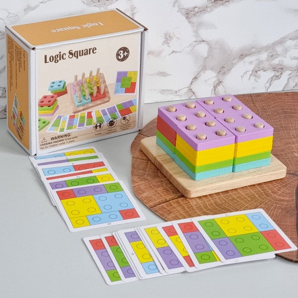 Wooden Logic Square Montessori