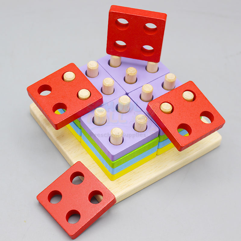 Wooden Logic Square Montessori