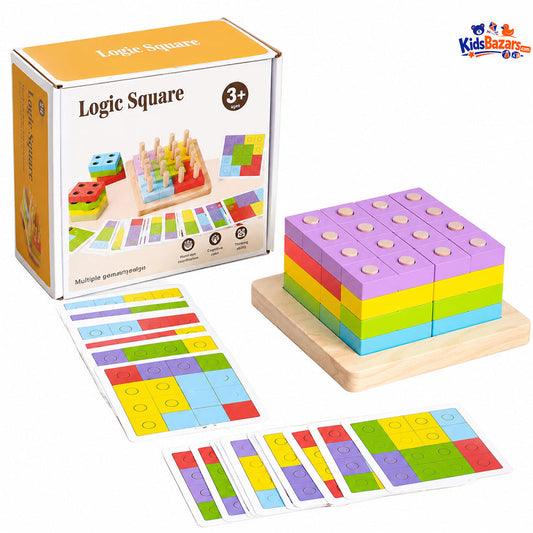 Wooden Logic Square Montessori