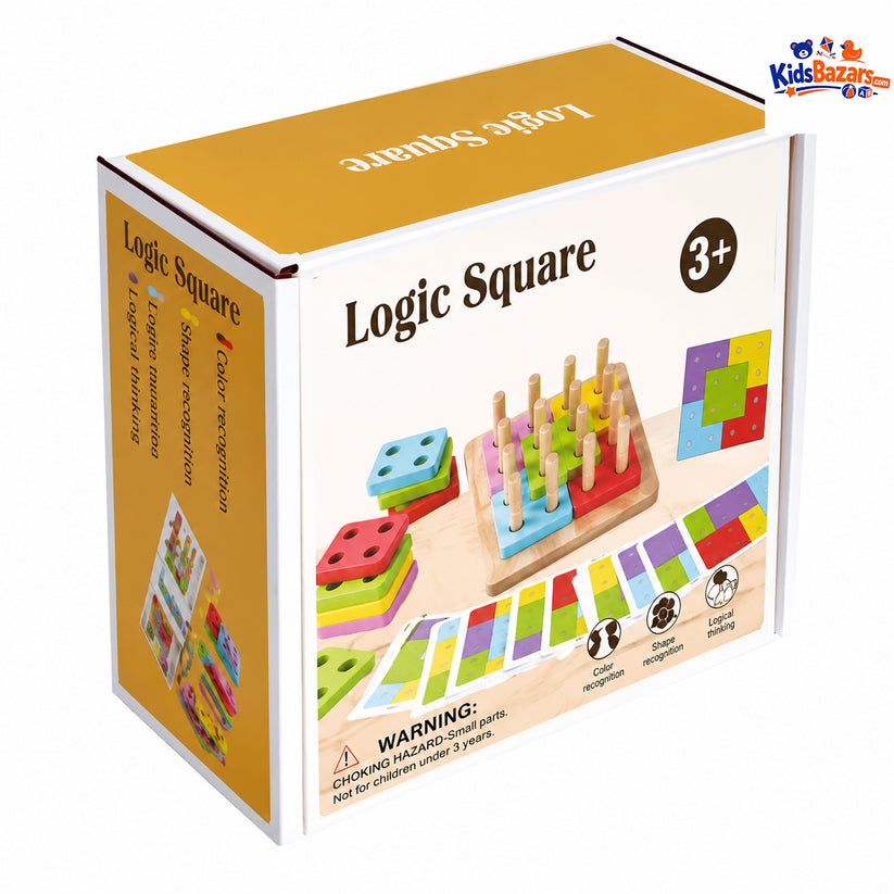 Wooden Logic Square Montessori