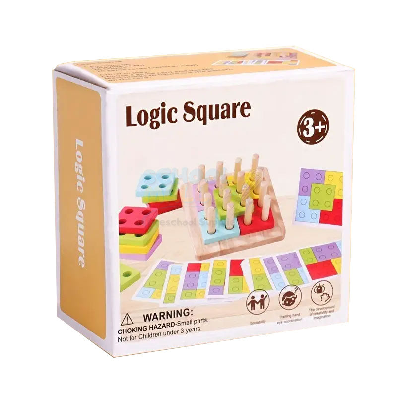 Wooden Logic Square Montessori