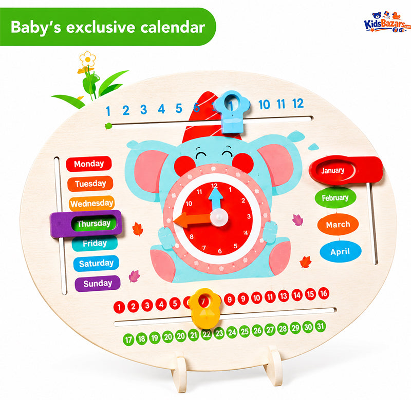 multi funtional caldender clock  Educational Toys for Kids Boys Girls